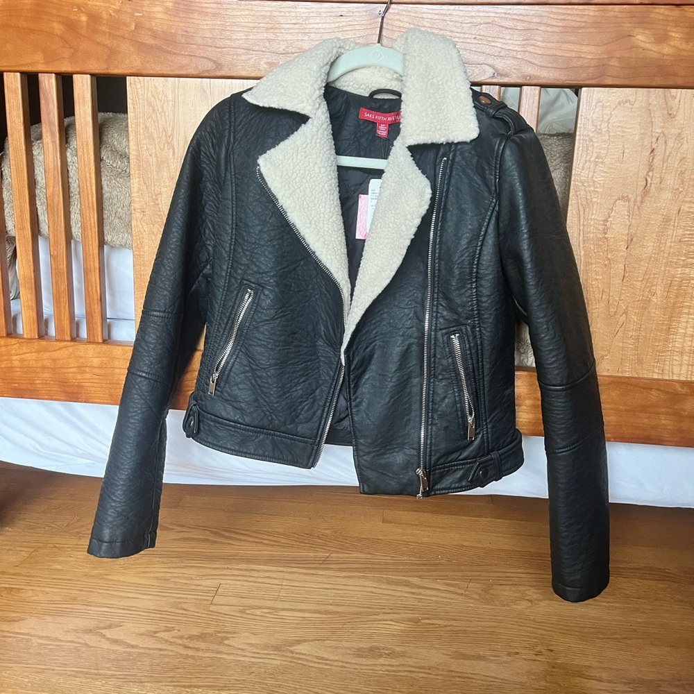 NWT leather jacket size small